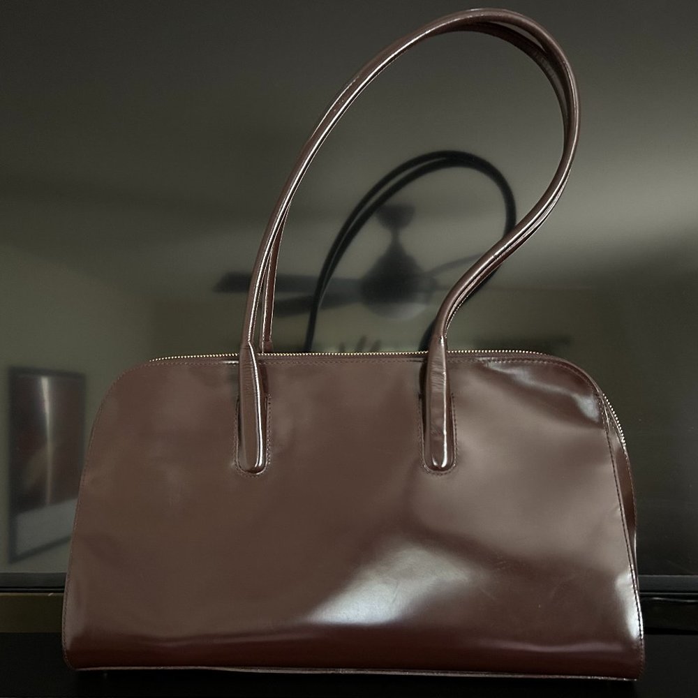 Patent Leather Furla Shoulder Bag
